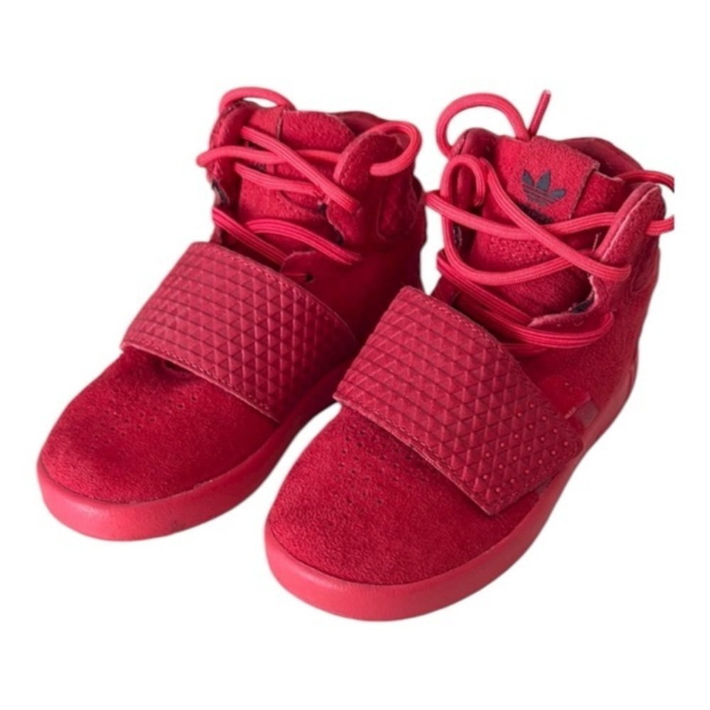 Adidas Tubular Triple Red Sneakers | Toddler little kids 9K | Lightweight Comfy